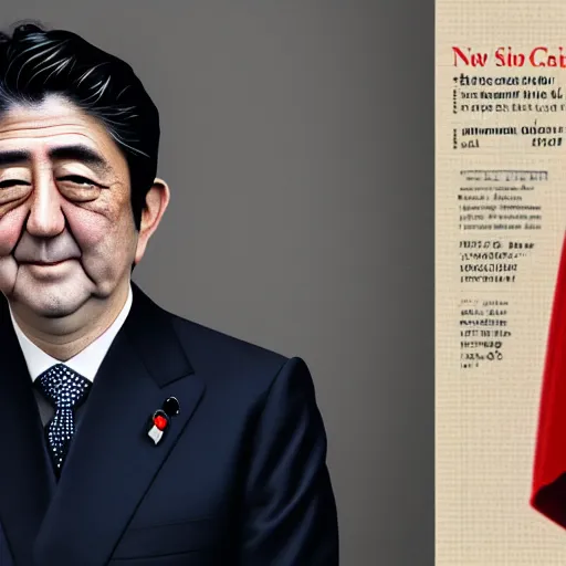 Image similar to shinzo abe is the new pope, ( sony a 7 r iv, symmetric balance, polarizing filter, photolab, lightroom, 4 k, dolby vision, photography award, vogue, perfect face )