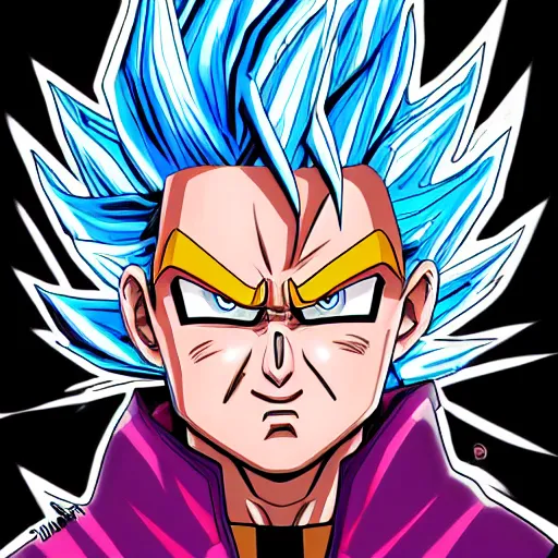 Image similar to super saiyan as rick sanchez, comic drawing style, artgerm