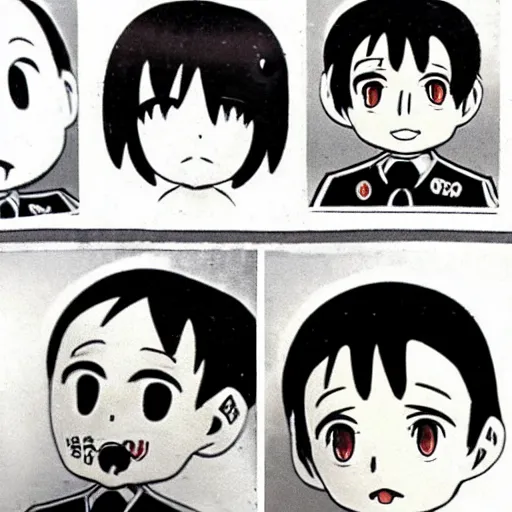 Prompt: adolf Hitler that looks like little cute anime girl by Hayao Miyazaki