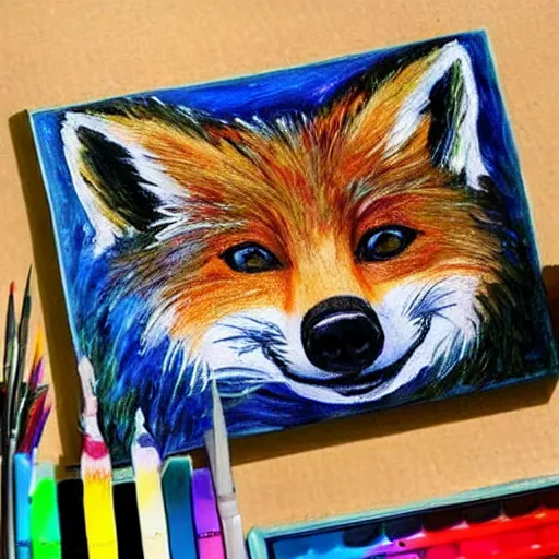 Image similar to 🦊🎨🖌️