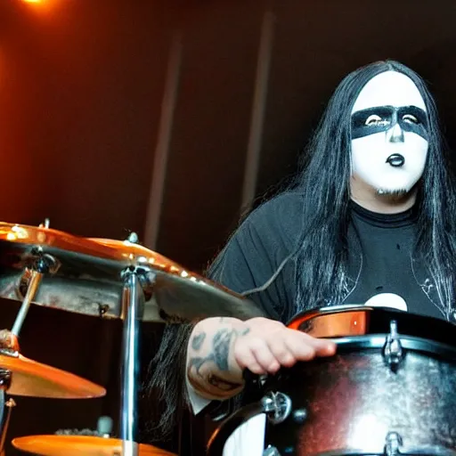 Image similar to joey jordison playing joey jordison