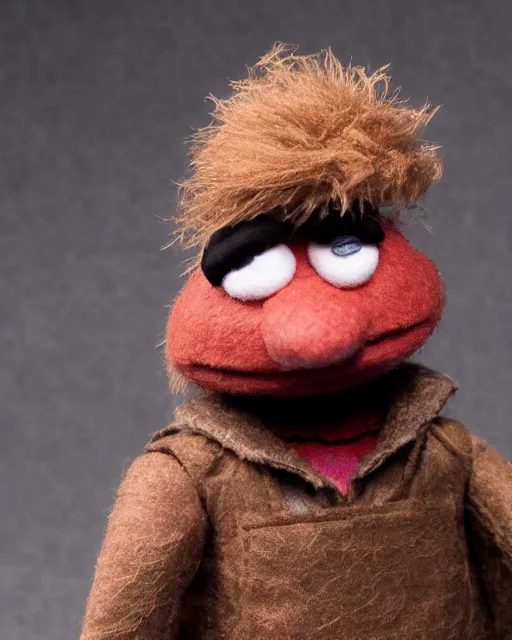 Image similar to bryan danielson as a muppet. highly detailed felt. hyper real photo. 4 k.