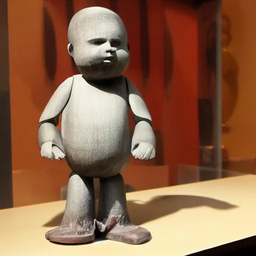 Image similar to cartoon forbidden sculpture toy on display