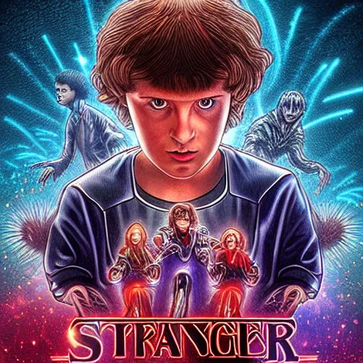 Image similar to A beautiful digital art of a creature that is neither man, nor beast. Stranger Things by Pieter Nason hideous, Trending on artstation