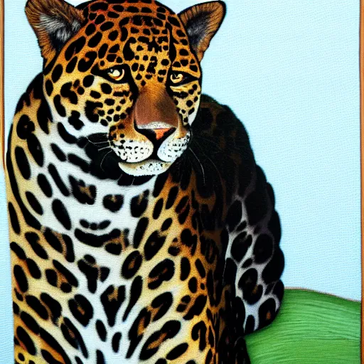 Image similar to a jaguar velvet painting, kitcsh inspired by edgar leetag, paint on black velvet canvas, american velvet painting, veveltaria