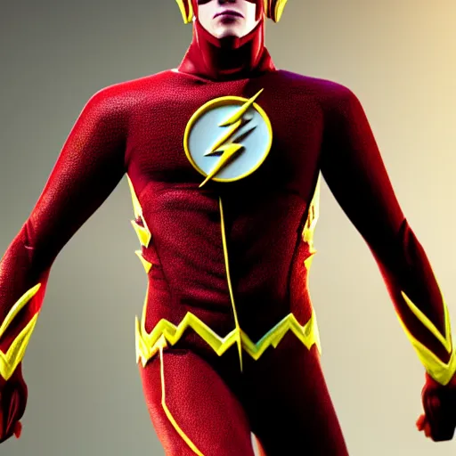 Prompt: CGI render of the flash as waya steurbaut in the style of waya Steurbaut