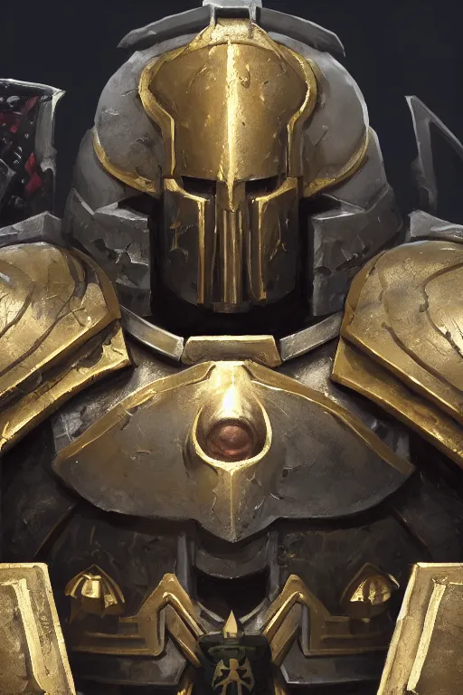 Image similar to armor portrait heros warhammer 4 0 k horus heresy fanart - the primarchs emperor by johannes helgeson animated with vfx concept artist & illustrator global illumination ray tracing hdr fanart arstation zbrush central hardmesh 8 k octane renderer comics stylized