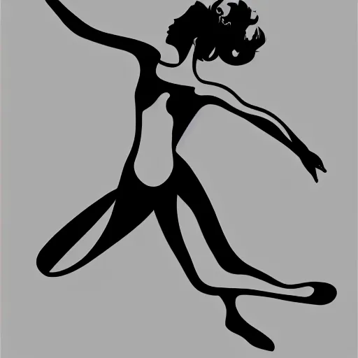 Prompt: a vector illustration of a beautiful woman dancing by Quentin de Warren, complex shading, highly detailed, adobe illustrator, digital art, trending on artstation