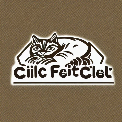 Prompt: logo of a cat field clinic, drawing, concept art