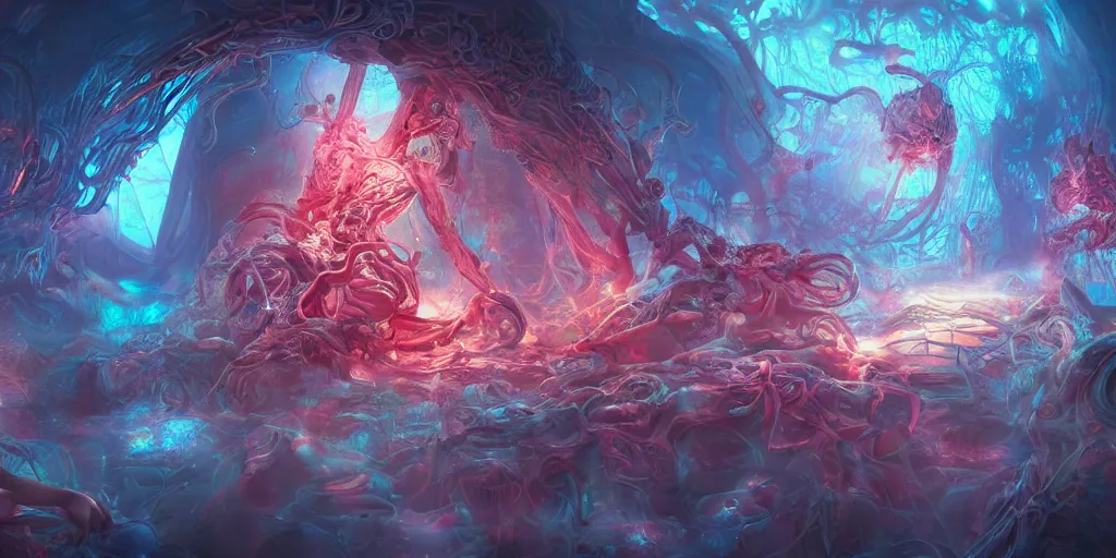Prompt: dreamscape, artificial nightmares, ross tran, vivid colors, anatomical, highly detailed sculpture, intricate detailed, ommatidia, 8 k, cinematic atmosphere, post - processing