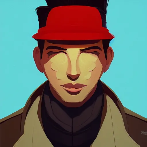 Prompt: face icon stylized minimalist casablanca, loftis, cory behance hd by jesper ejsing, by rhads, makoto shinkai and lois van baarle, ilya kuvshinov, rossdraws global illumination