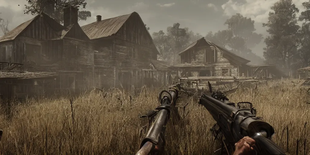 Image similar to hunt showdown concept art render in unreal engine 5