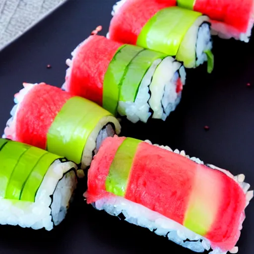 Image similar to watermelon sushi