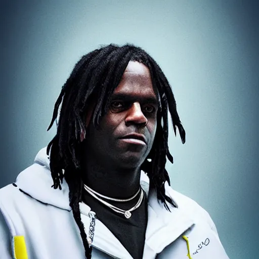 Image similar to chief keef as god digital art 4 k detailed super realistic