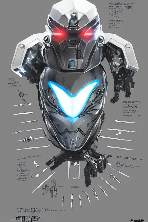 Image similar to cyber cyborg ninja mask helmet metal gear solid artic suit swat commando, global illumination ray tracing hdr fanart arstation by sung choi and eric pfeiffer and gabriel garza and casper konefal, a spectacular view cinematic rays of sunlight comic book illustration, by john kirby