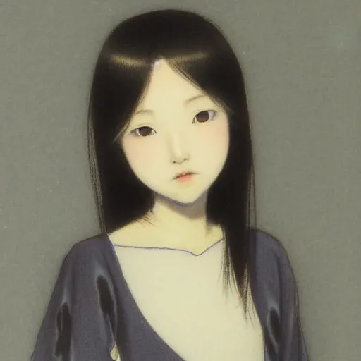 Image similar to young girl by samura hiroaki, detailed