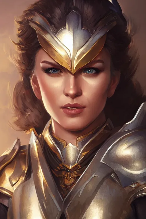 Image similar to amazon valkyrie athena, d & d, fantasy, portrait, highly detailed, headshot, digital painting, trending on artstation, concept art, sharp focus, illustration, art by artgerm and greg rutkowski and magali villeneuve