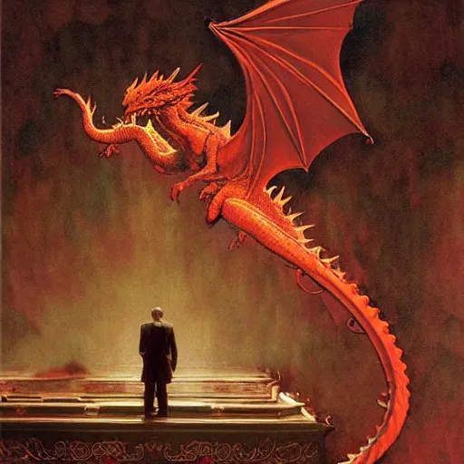 Prompt: detailed intricate beautifully detailed ethereal, red dragon, beautiful dramatic lighting, cinematic composition, by norman rockwell : : rgba