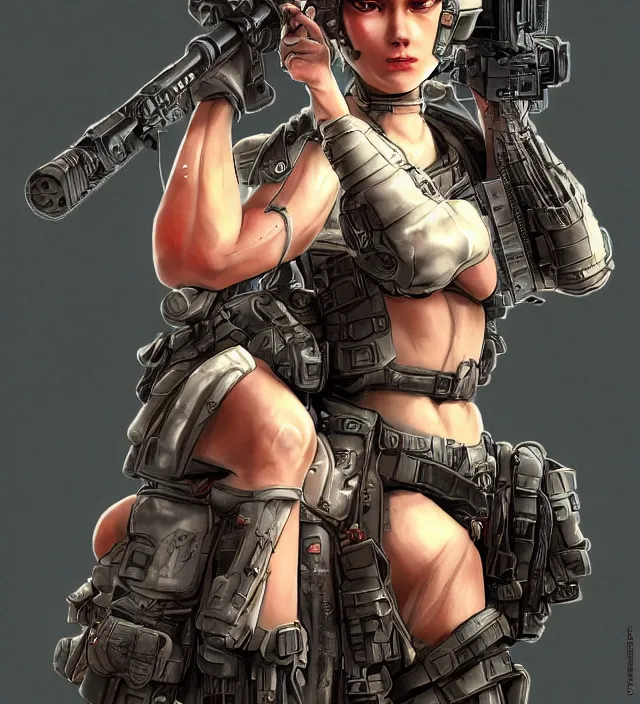 Prompt: hd 3 d photo graphic novel video game portrait of a cute young soldier girl complicated synaptic particles angelic deity in miura kentaro gantz frank miller jim lee kubrick nolan style detailed trending award winning on flickr artstation