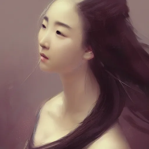 Prompt: A portrait of LIU YIFEI, ancient art, art by greg rutkowski, matte painting, trending on art station