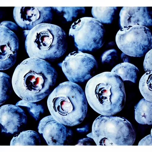 Image similar to fistful of blueberries, impressionistic, wide shot, colorful, dramatic