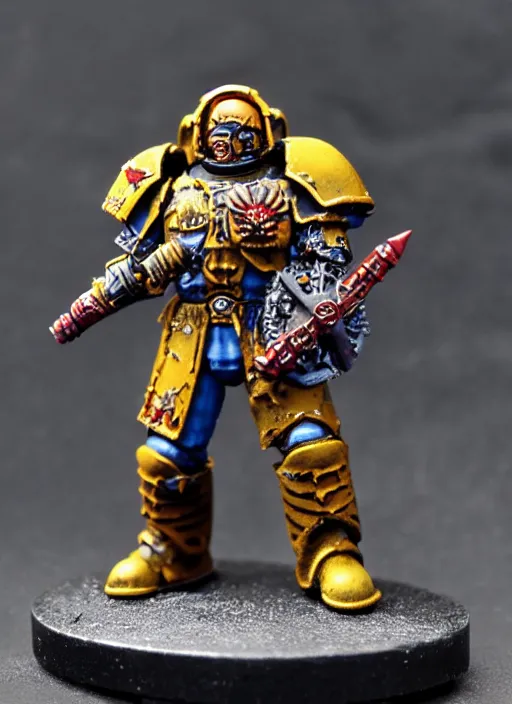 Image similar to 8 0 mm resin detailed miniature of a warhammer 4 0 k space marine roman gladiator, product introduction photos, 4 k, full body,