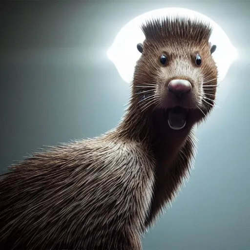 Image similar to hyperrealistic dslr film still of justin bieber disguised as a beaver, large teeth, stunning 8 k octane comprehensive 3 d render, inspired by istvan sandorfi & greg rutkowski & unreal engine, perfect symmetry, dim volumetric cinematic lighting, extremely hyper - detailed, incredibly real lifelike attributes & flesh texture, intricate, masterpiece, artstation, stunning