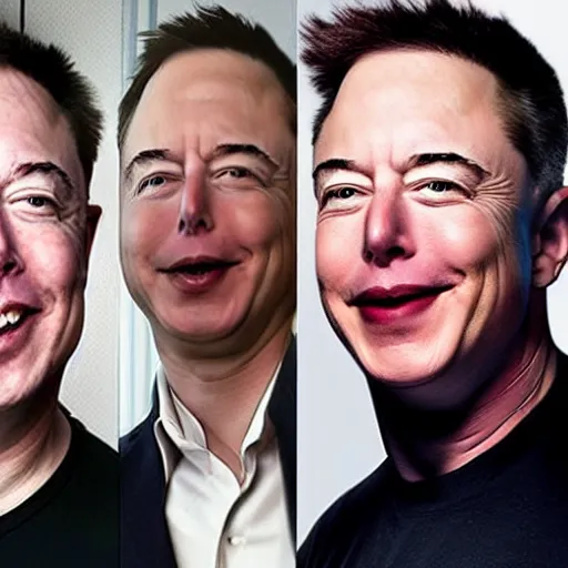 Image similar to elon x bezos x gates troll face