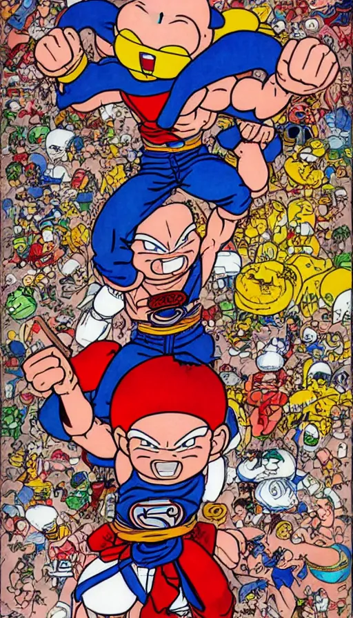 Image similar to rage, by akira toriyama