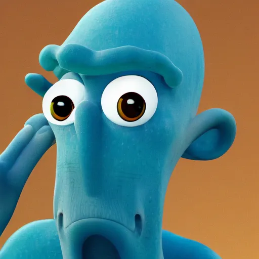 Image similar to squidward in real life, photography, 8k, realistic