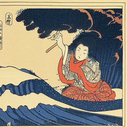 Image similar to the dream of the fisherman's wife by hokusai