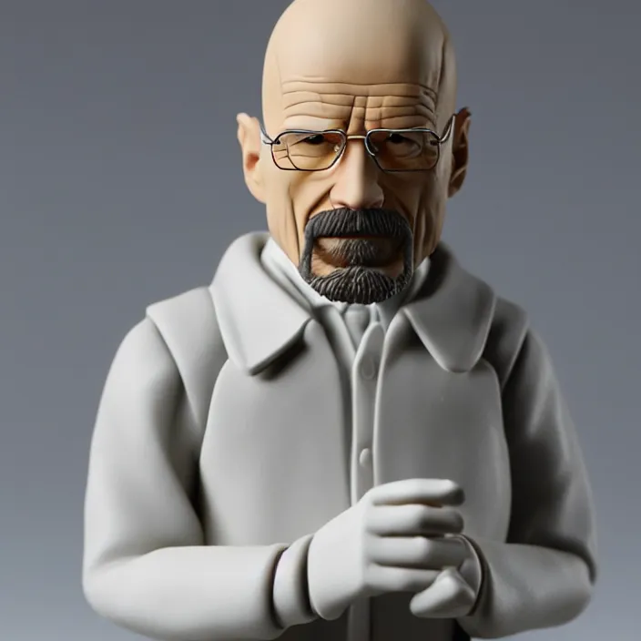 Image similar to walter white, a goodsmile figure of walter white, figurine, detailed product photo