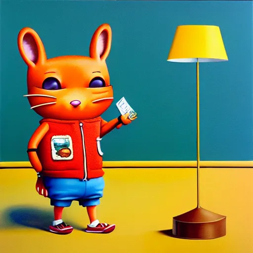 Prompt: ethos of ego, mythos of id. by richard scarry, hyperrealistic photorealism acrylic on canvas, resembling a high - resolution photograph