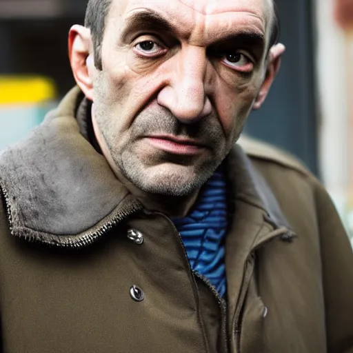 Prompt: portrait of old niko bellic in queens, new york city, full shot