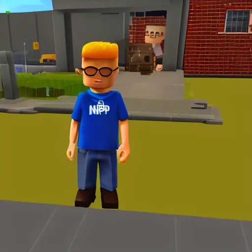 Prompt: A kid named finger as an NPC in an official Roblox server adaption of Breaking Bad