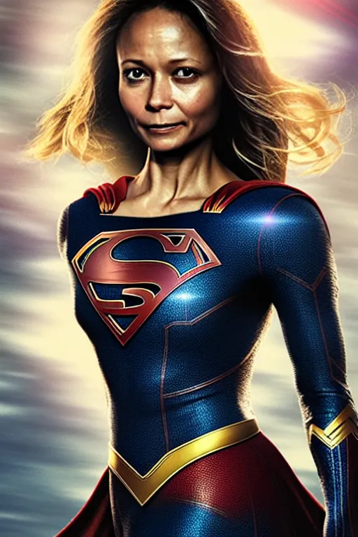 Prompt: majestic and regal portrait of thandie newton female supergirl, dc universe, perfect face, beautiful, intricate, epic, elegant, fantasy, highly detailed, digital painting, hard focus, beautiful volumetric lighting, epic light, ultra detailed, by leesha hannigan, ross tran, thierry doizon, kai carpenter, ignacio fernandez rios