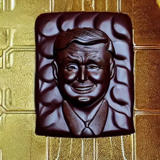 Image similar to dark chocolate trump relief