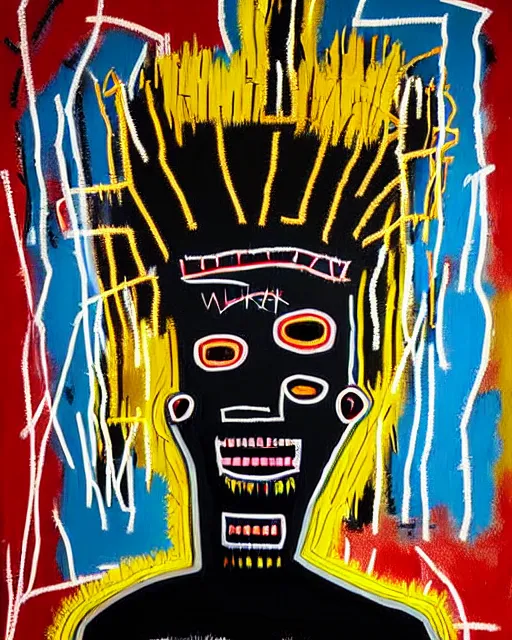 Image similar to A extremely ultra highly detailed majestic hi-res beautiful immaculate head and shoulders award winning painting stunning portrait masterpiece of a evil voodoo doll, black magic and witchcraft by Jean-Michel Basquiat, 8k, high textures, ultra hyper sharp, insanely detailed and intricate, super detailed, 8k HDR ultra high quality, hyperrealistic, photorealistic, octante render, cinematic, high textures, royaltly, royal, hyper sharp, 4k insanely detailed and intricate, hypermaximalist, 8k, hyper realistic, super detailed, 4k HDR hyper realistic high