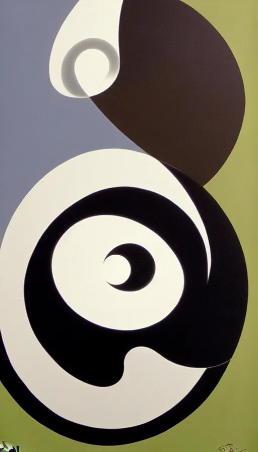 Prompt: Abstract representation of ying Yang concept, by James Gurney