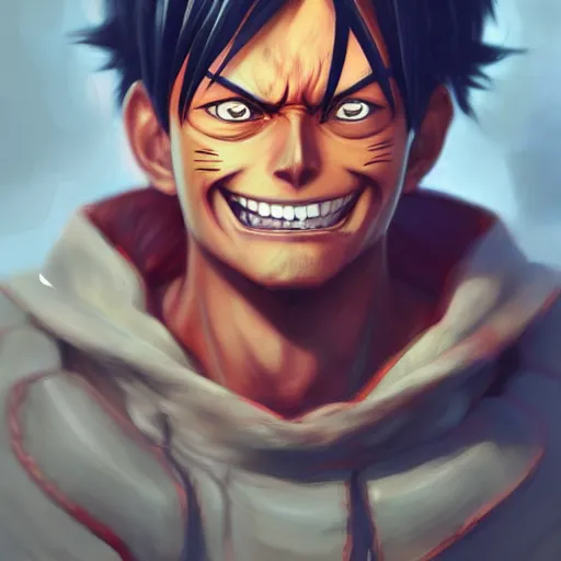 Prompt: Luffy , digital art by Mandy Jurgens and Irina French and Heraldo Ortega , hyperdetailed, artstation, cgsociety