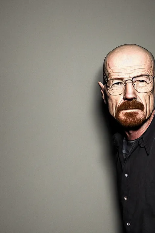 Prompt: walter white photo by Mark Mann