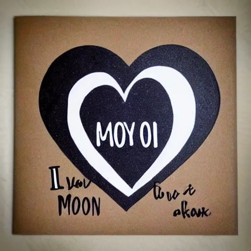 Image similar to i love you to the moon and back