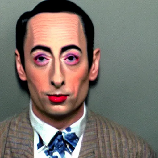 Image similar to pee wee herman mugshot