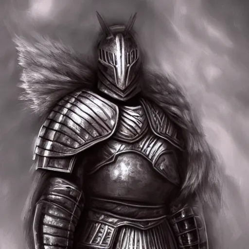 Prompt: warrior knight portrait