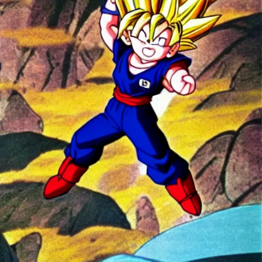 Image similar to Still of Kid Goku from the Disney animated feature Dragon Ball (1951)