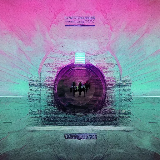 Image similar to abstract, dystopian, allbum cover