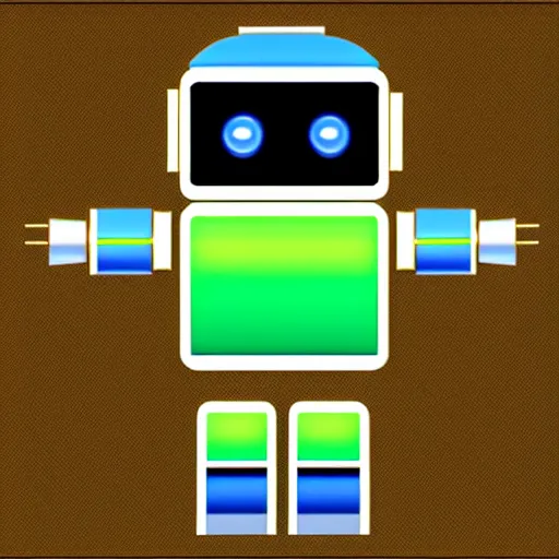 Prompt: a robot in the style of windows xp, retro, digital art, detailed,