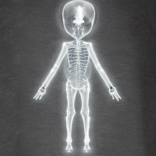 Image similar to xray of an alien