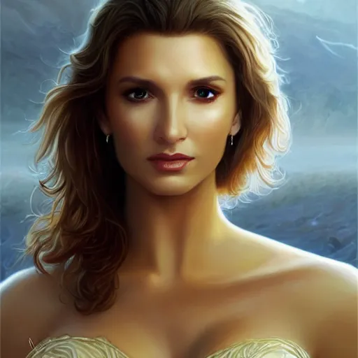 Prompt: nathan fillion, white lace clothing, gold accessories, elegant, highly detailed, digital painting, matte, sharp focus, art by artgerm, frank frzetta, boris vallejo, bouguereau, beksinski, cinematic