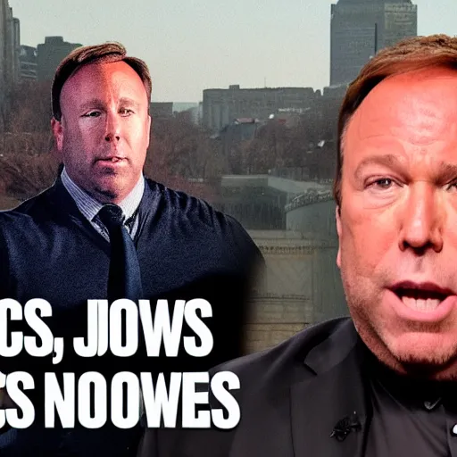 Prompt: alex jones takes on the radical left